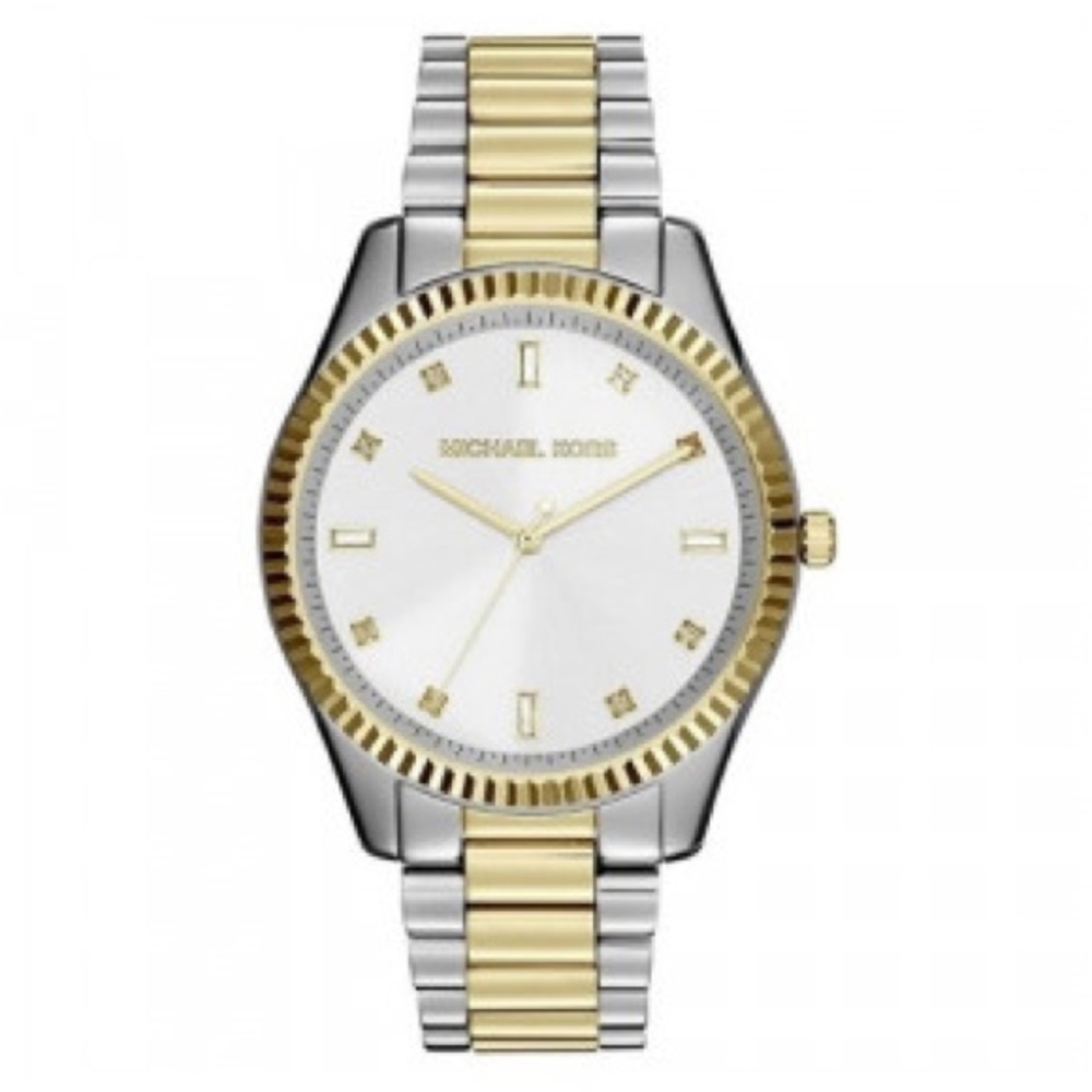 Michael Kors Blake Two-Tone Silver & Gold Watch Crystal Indices MK3241 Classic